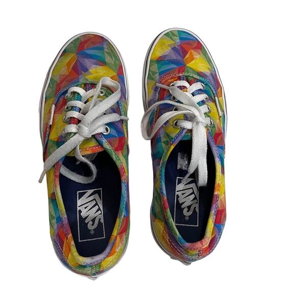 Vans Unisex Classic Geometric Multicolor Shoes Sneakers Size M 5.5 / W 7 - Picture 5 of 8